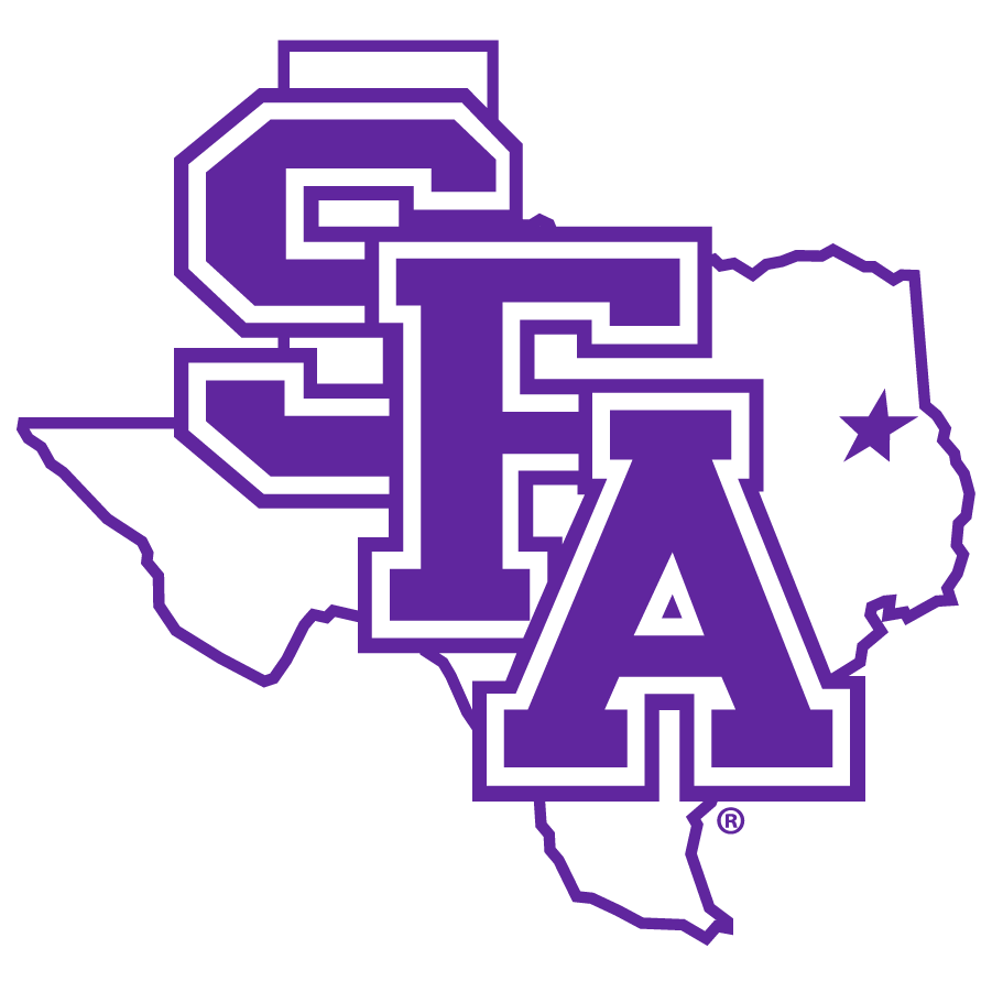 NCAA playoff versus Stephen F Austin logo.