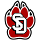 NCAA playoff versus South Dakota logo.